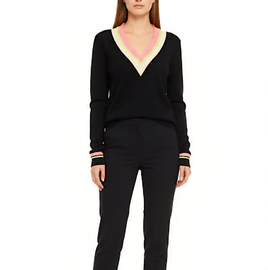 Maglia filo scollatura V