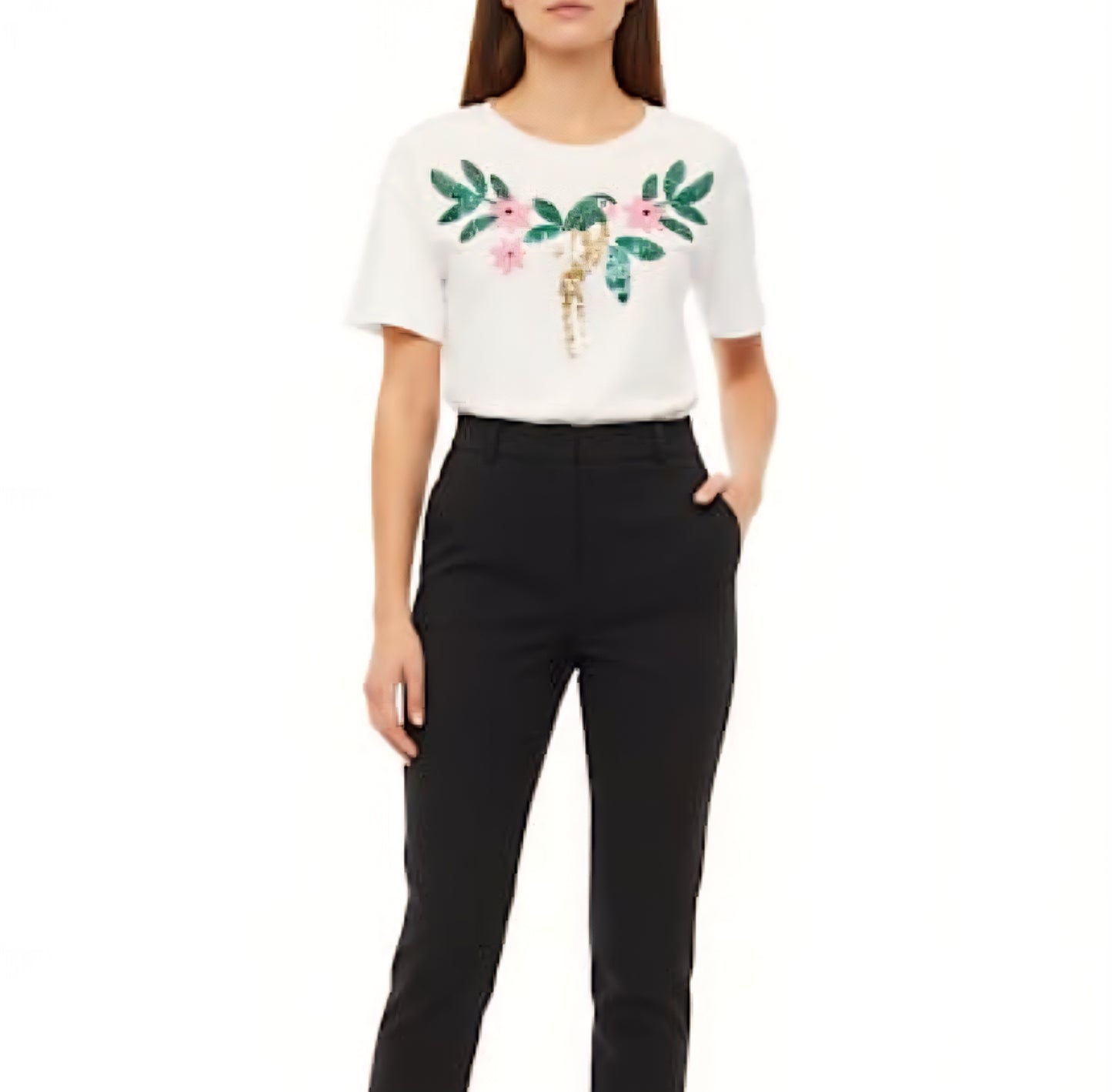 T Shirt con paillettes