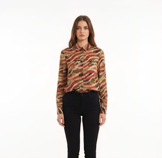 Camicia multicolor