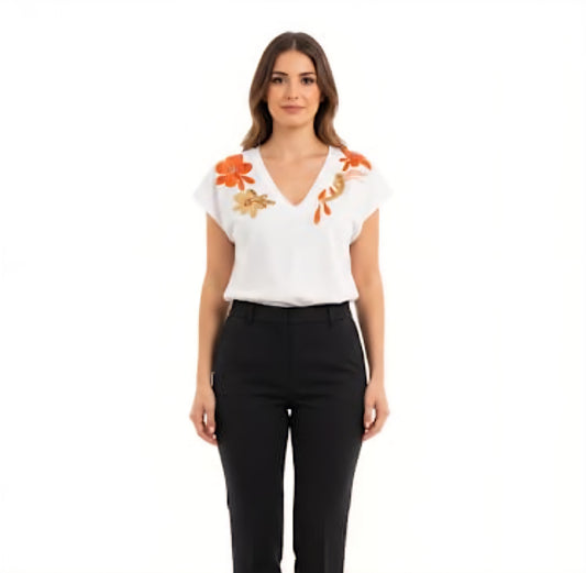 T Shirt con applicazioni